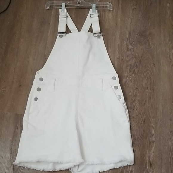 LOFT White Denim Overalls - NWT - Picture 8 of 13